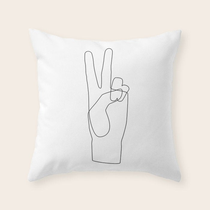 Peace Throw Pillow Gallery Image 6
