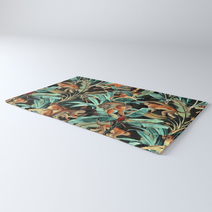 Monkey Tropical Jungle Rug Gallery Image 3