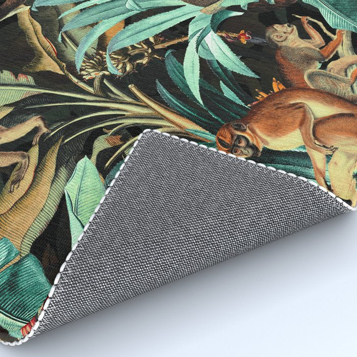 Monkey Tropical Jungle Rug Gallery Image 4