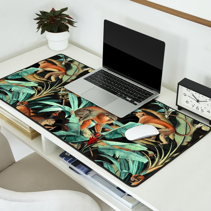 Monkey Tropical Jungle Desk Mat Gallery Image 2