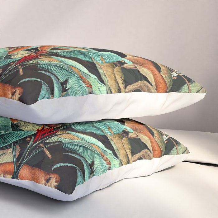 Monkey Tropical Jungle Pillow Sham Gallery Image 3