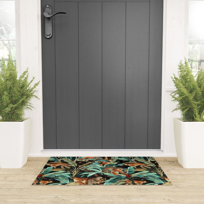Monkey Tropical Jungle Welcome Mat Gallery Image 3