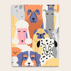 Funny dog animal pet cartoon crowd texture Notebook Gallery Image 4