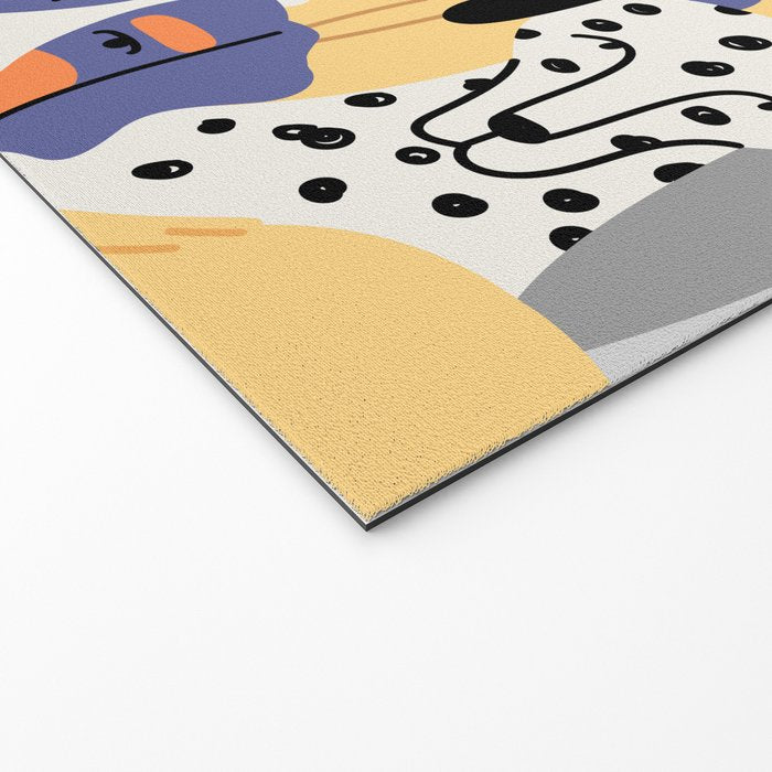 Funny dog animal pet cartoon crowd texture Welcome Mat Gallery Image 2