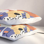 Funny dog animal pet cartoon crowd texture Pillow Sham Gallery Image 3