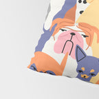 Funny dog animal pet cartoon crowd texture Pillow Sham Gallery Image 4