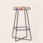 Funny dog animal pet cartoon crowd texture Stool Gallery Image 1
