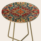 Antique Cute Abstract Flowers Vintage Persian Rug Seamless Pattern  Side Table Gallery Image 2