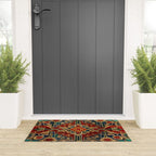 Antique Cute Abstract Flowers Vintage Persian Rug Seamless Pattern  Welcome Mat Gallery Image 3