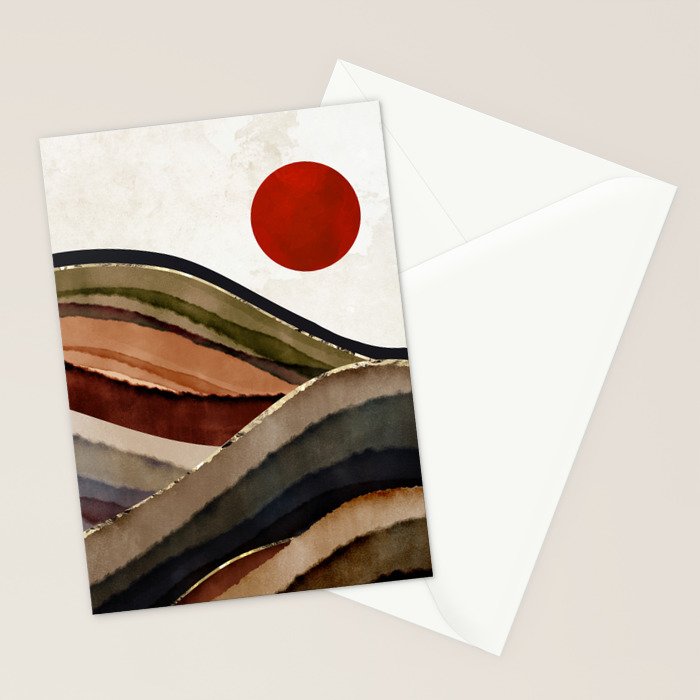 Fall Abstract Stationery Card Gallery Image 2
