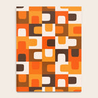 Mid Century Modern Concordance Retro Geometric Pattern in 70s Brown and Orange Notebook Gallery Image 4