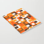 Mid Century Modern Concordance Retro Geometric Pattern in 70s Brown and Orange Notebook Gallery Image 2