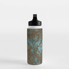Aged Damask Texture 4 Water Bottle Gallery Image 3