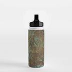 Aged Damask Texture 4 Water Bottle Gallery Image 2