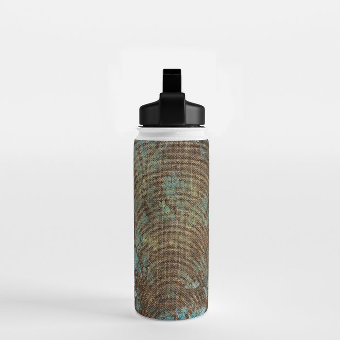 Aged Damask Texture 4 Water Bottle Gallery Image 2
