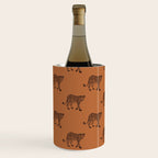 Leopard pattern - terracotta Wine Chiller Gallery Image 1