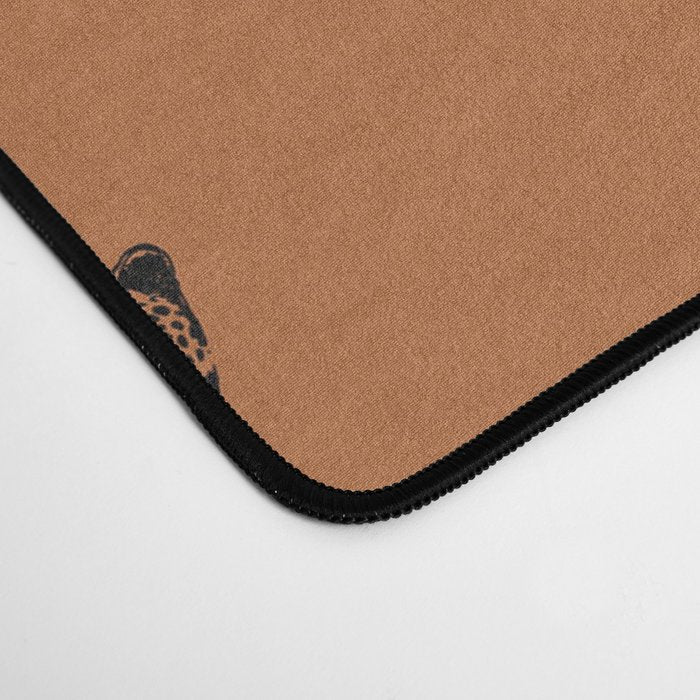 Leopard pattern - terracotta Desk Mat Gallery Image 4