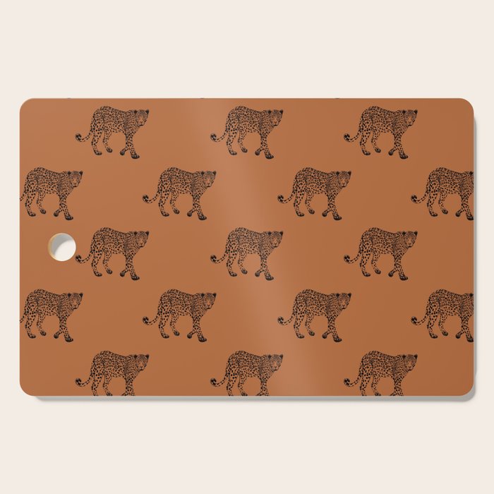 Leopard pattern - terracotta Cutting Board Gallery Image 1