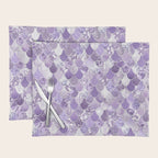 Mermaid Scales, Aesthetic Purple Placemat Gallery Image 1