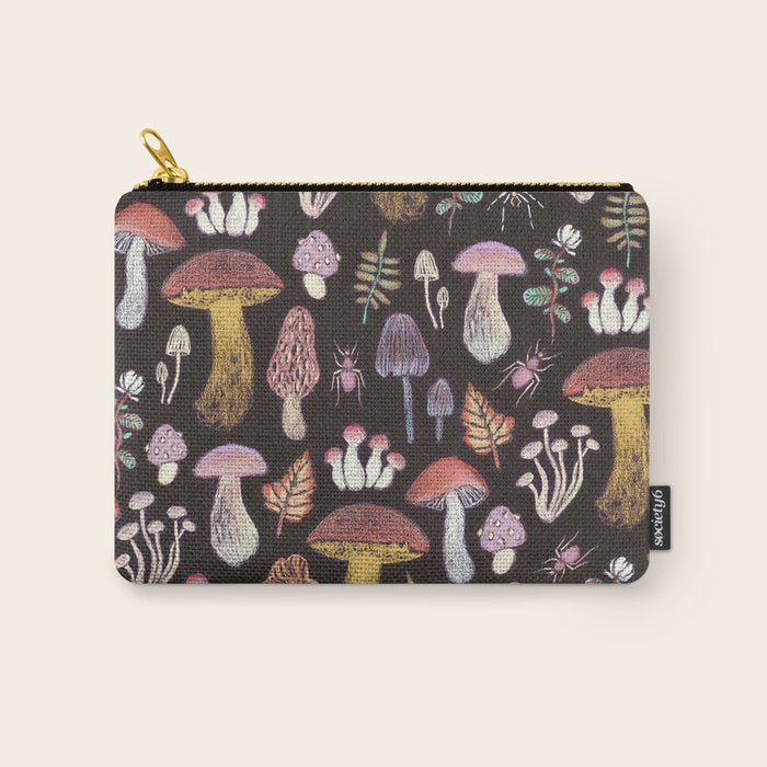 Mushrooms Carry All Pouch Gallery Image 1