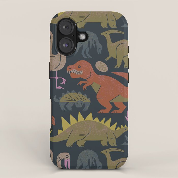 Jurassic Friends (Dark) iPhone Case Gallery Image 1