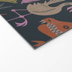 Jurassic Friends (Dark) Welcome Mat Gallery Image 2