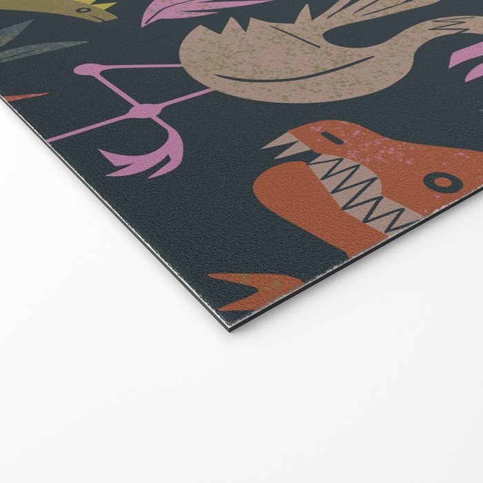 Jurassic Friends (Dark) Welcome Mat Gallery Image 2