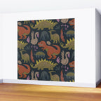 Jurassic Friends (Dark) Wall Mural Gallery Image 2