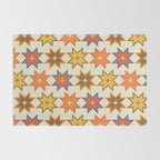 Holiday Mosaic Stars Retro-Inspired Festive Design Rug Gallery Image 2