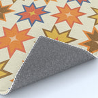 Holiday Mosaic Stars Retro-Inspired Festive Design Rug Gallery Image 4