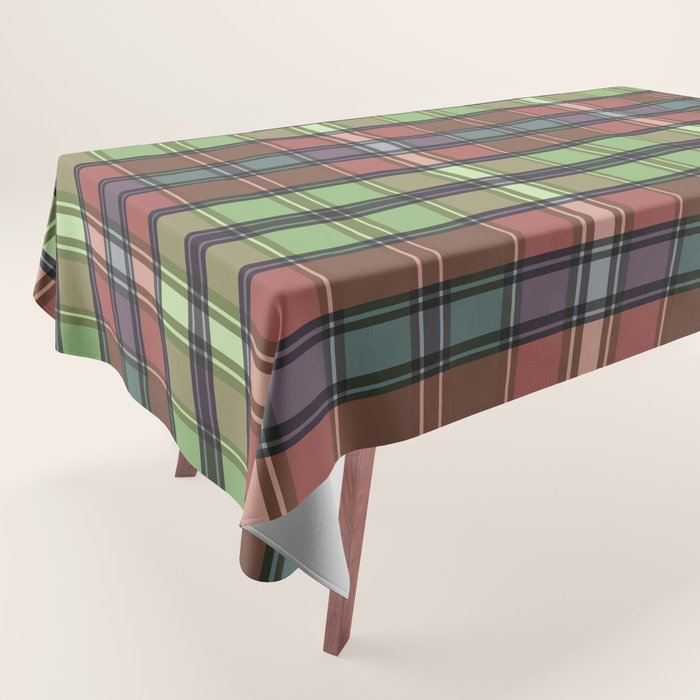 Fusion Colorful Toned Grids C Tablecloth Gallery Image 1