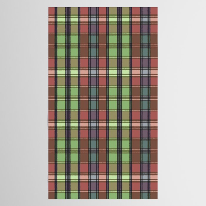 Fusion Colorful Toned Grids C Tablecloth Gallery Image 2