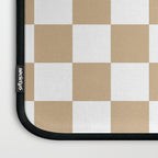 Checkered (Tan & White Pattern) Laptop Sleeve Gallery Image 3