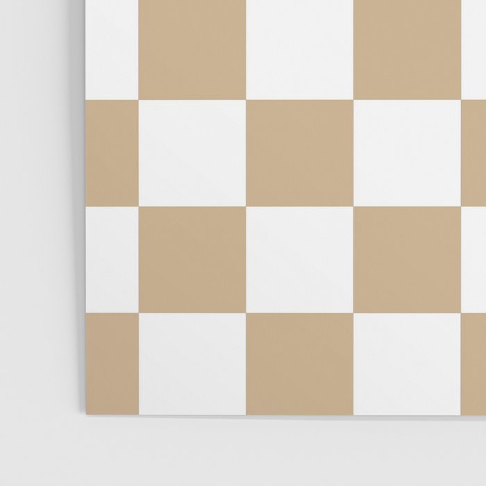 Checkered (Tan & White Pattern) Poster Gallery Image 3