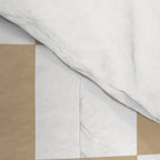 Checkered (Tan & White Pattern) Comforter Gallery Image 4
