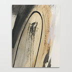 Drift [5]: a neutral abstract mixed media piece in black, white, gray, brown Notebook Gallery Image 4