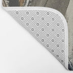 Drift [5]: a neutral abstract mixed media piece in black, white, gray, brown Bath Mat Gallery Image 2