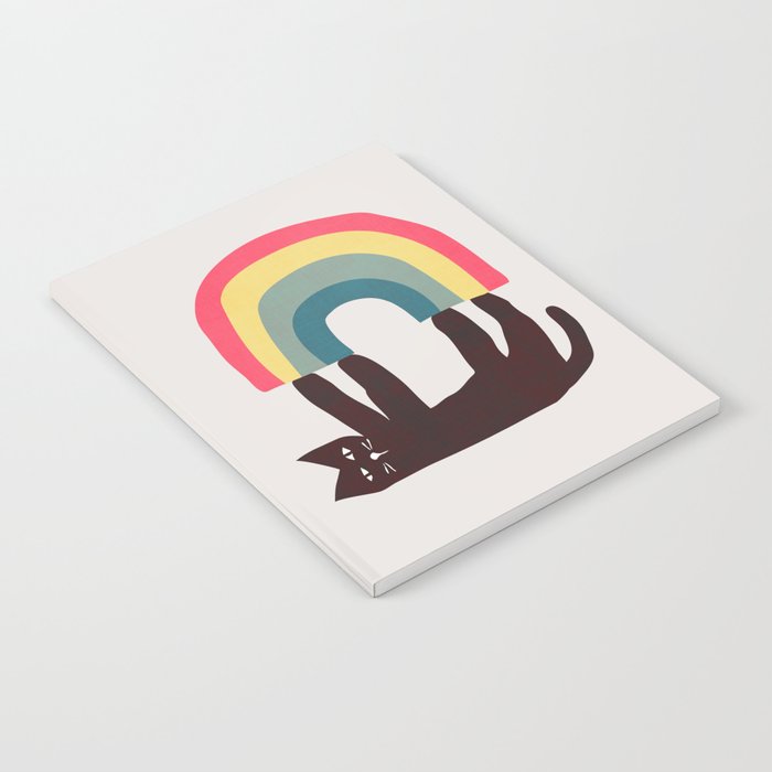 Cat with rainbow Notebook Gallery Image 1