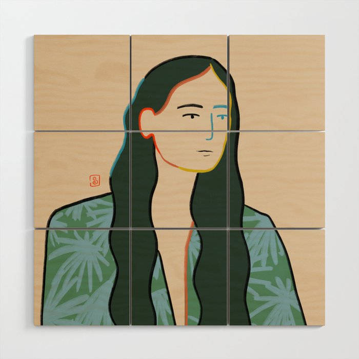 GIRL IN LOVE Wood Wall Art Gallery Image 1