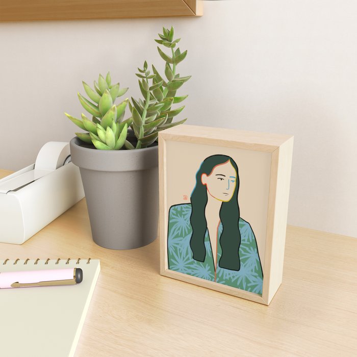 GIRL IN LOVE Mini Art Print Gallery Image 2