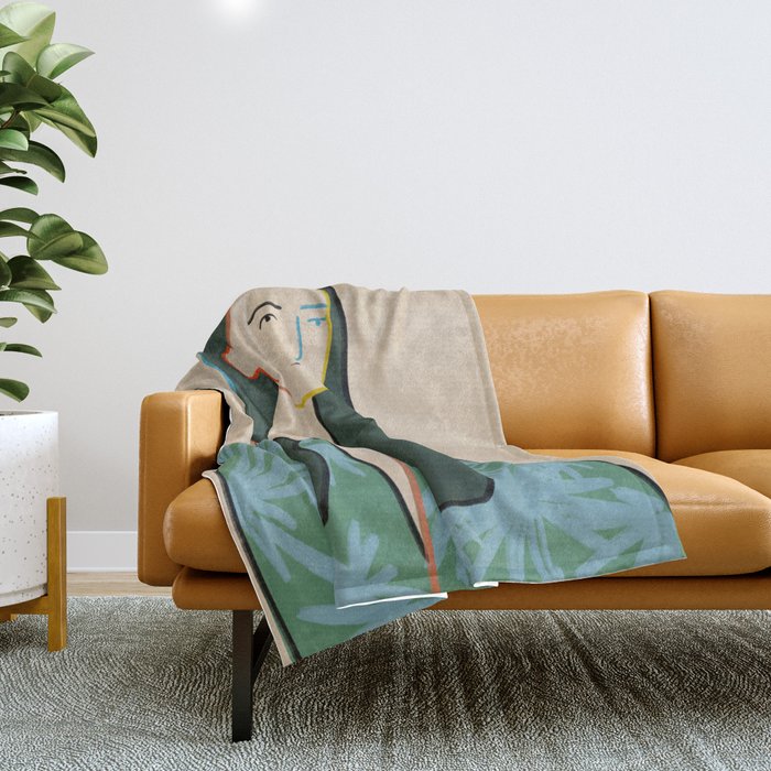 GIRL IN LOVE Throw Blanket Gallery Image 1