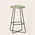 Gilded Moroccan Mosaic Tiles Stool Gallery Image 1