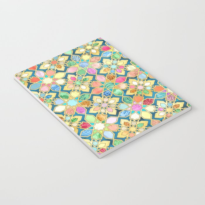 Gilded Moroccan Mosaic Tiles Notebook Gallery Image 3