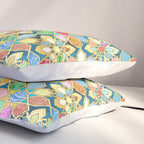 Gilded Moroccan Mosaic Tiles Pillow Sham Gallery Image 3