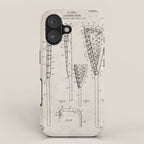 Lacrosse Stick Patent - Lacrosse Player Art - Antique iPhone Case Gallery Image 1