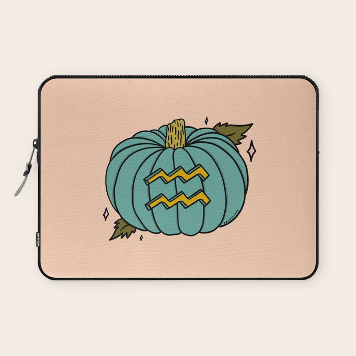Aquarius Pumpkin Laptop Sleeve Gallery Image 1