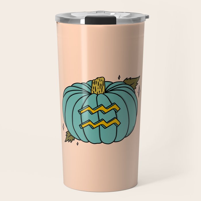 Aquarius Pumpkin Travel Mug Gallery Image 1