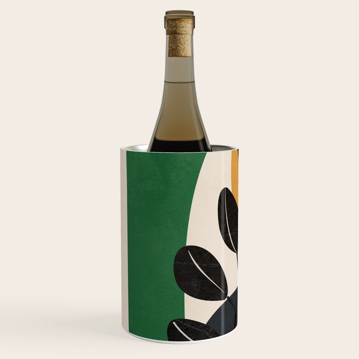 Modern Abstract Minimal Shapes Branches Art 6 Wine Chiller Gallery Image 2