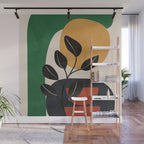 Modern Abstract Minimal Shapes Branches Art 6 Wall Mural Gallery Image 1