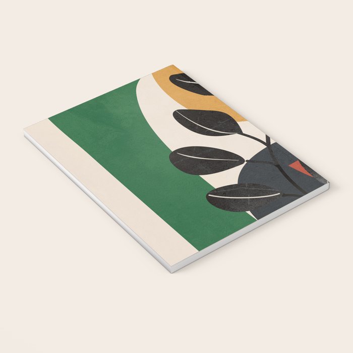 Modern Abstract Minimal Shapes Branches Art 6 Notebook Gallery Image 3